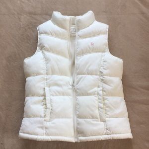 Old Navy Cream Puffer Vest